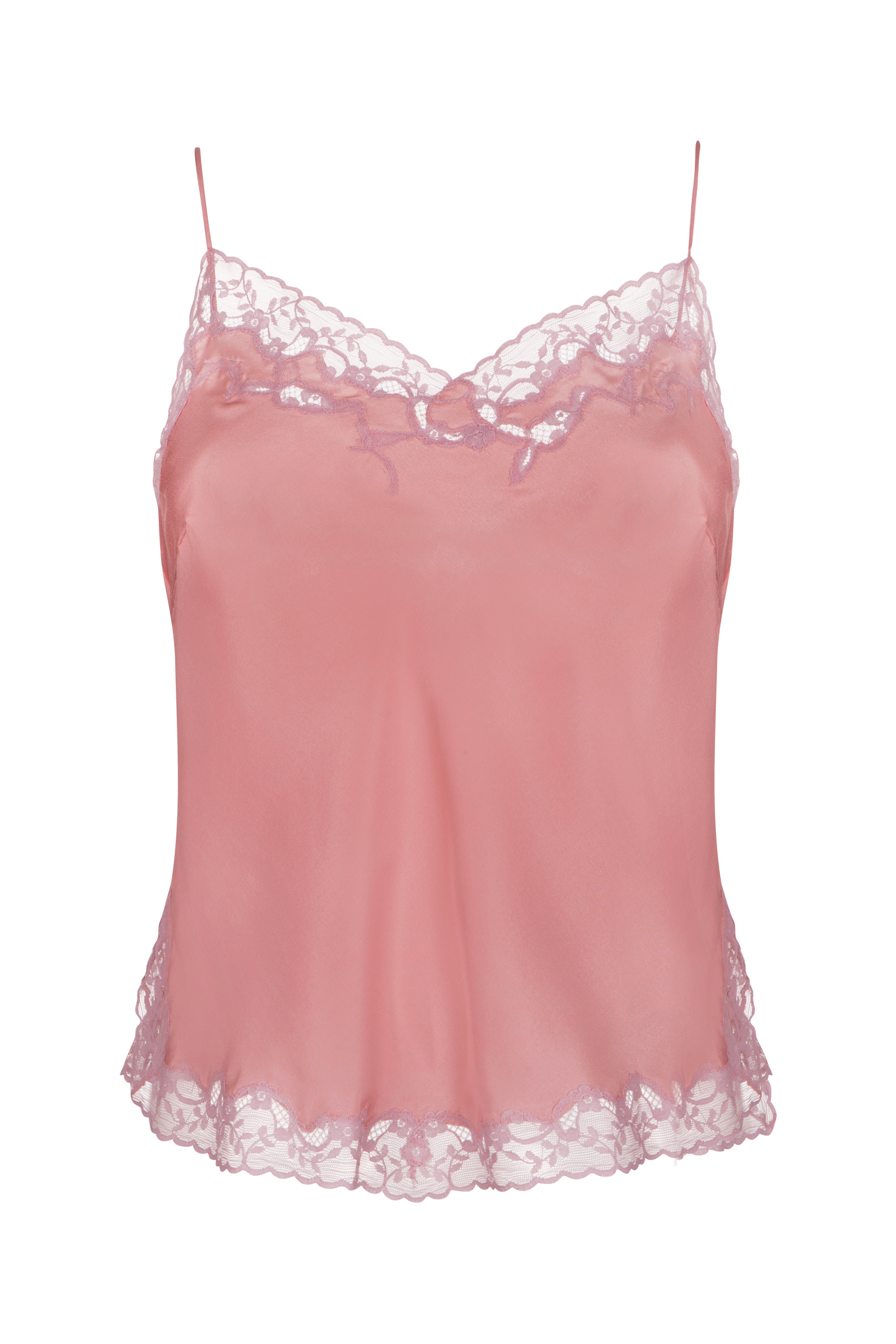 Cotton Silk Lace Camisole Cami Pink – likemary